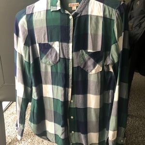 MERONA Small Green Plaid Shirt